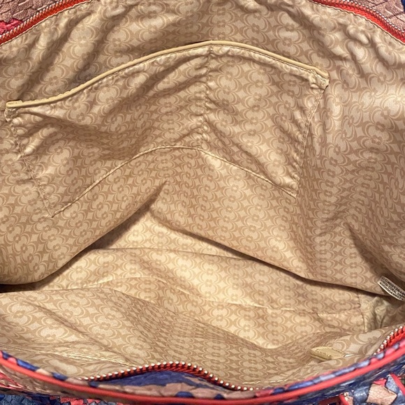 REDUCED Two Piece Large Tote Bag Set Pastel Pink, Blue, Taupe - Picture 5 of 8